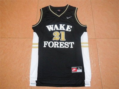 Maillot De Basket NCAA Wake Forest University Tim Duncan 23 Noir